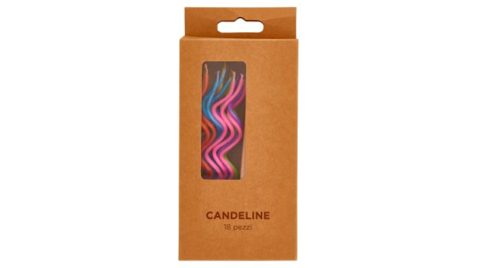 Candeline Onda Multicolor 18 pz