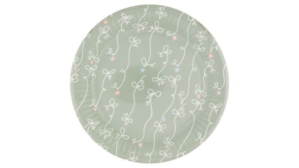 Piatti Decorati in Cartoncino Catenella 18 cm 8 pz