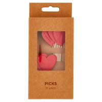 Picks Cuori 12 pz