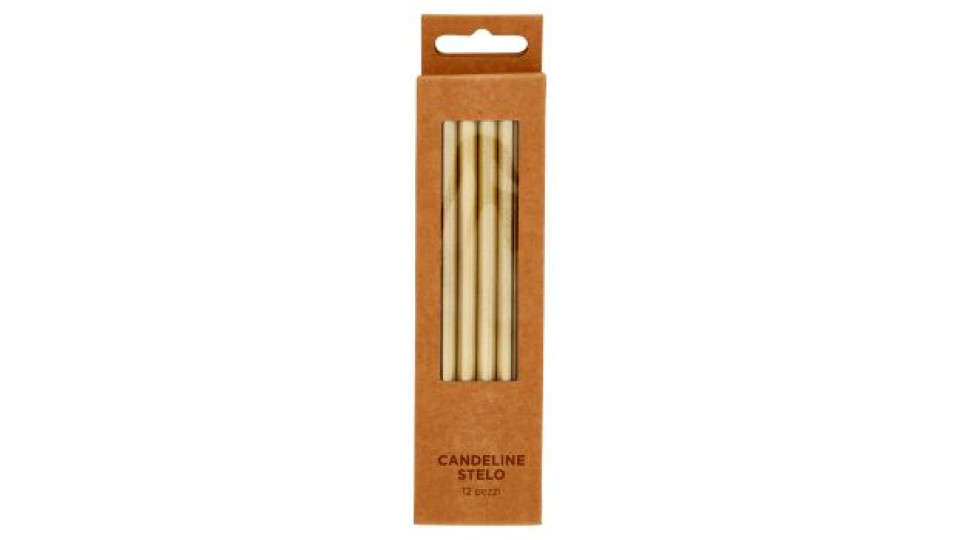 Candeline Stelo Oro 12 pz