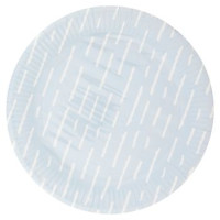 Piatti Decorati in Cartoncino Tratteggi Azzurro 23 cm 8 pz