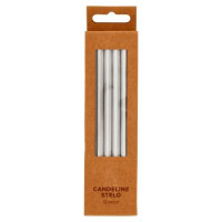 Candeline Stelo Argento 12 pz