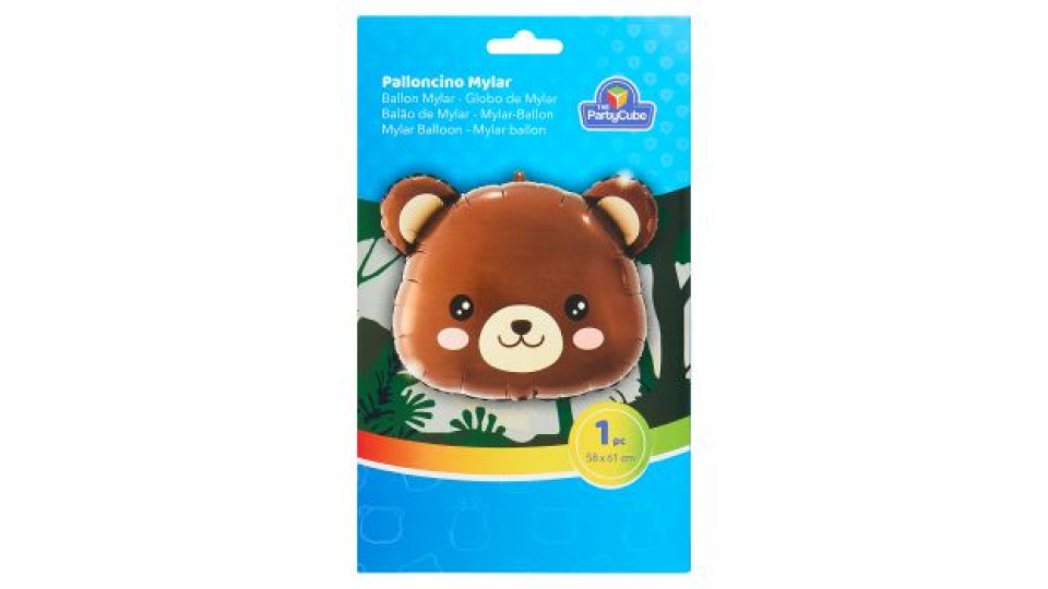 The Party Cube Palloncino Mylar Orso 58 x 61 cm 1 pz