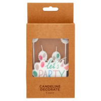 Candeline Decorate Palloncini 5 pz
