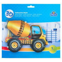 The Party Cube Palloncino Mylar 3D Betoniera 64 x 44 x 32 cm 1 pz
