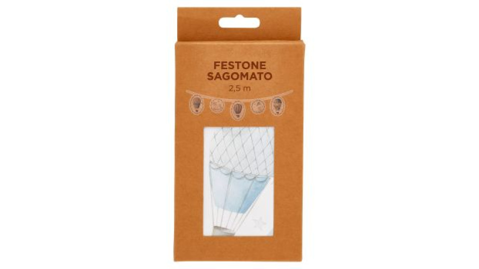 Festone Sagomato Mongolfiera 2,5 m