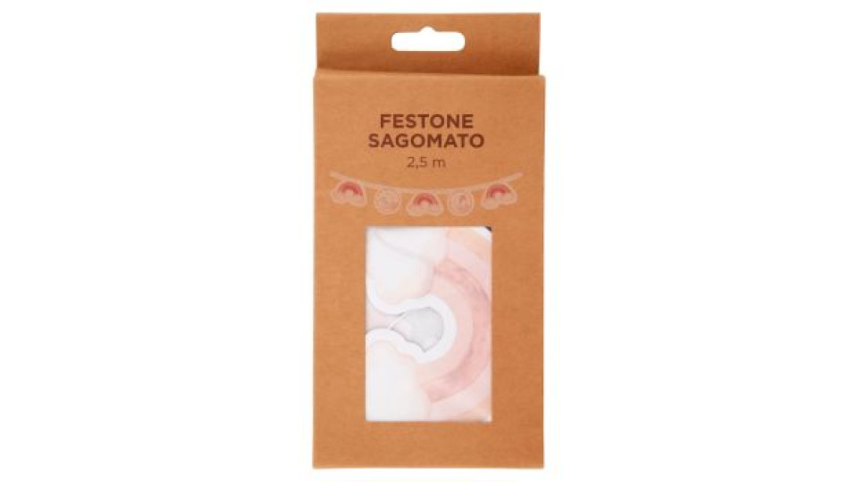 Festone Sagomato Arcobaleno 2,5 m