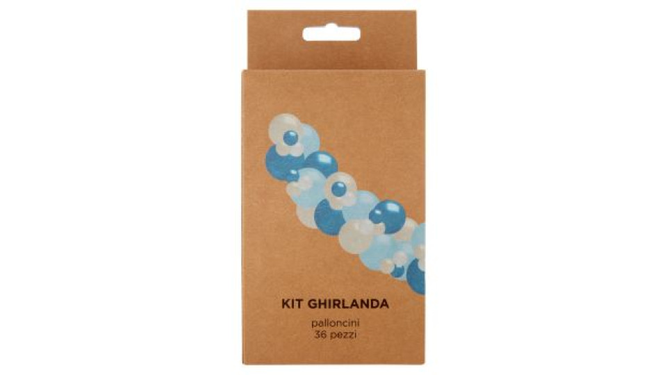 Kit Ghirlanda Azzurro palloncini 36 pz