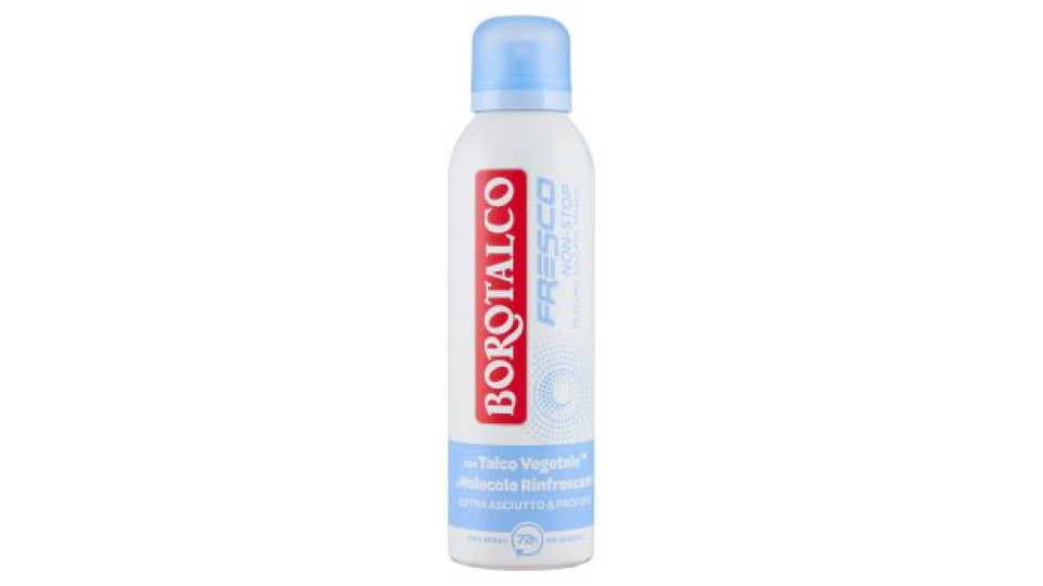 Borotalco Fresco Non-Stop Profumo Talcato Fresco Deo Spray 200 ml