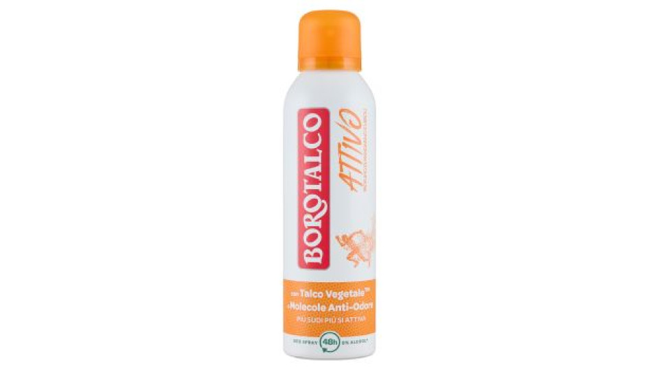 Borotalco Attivo Profumo di Mandarino e Neroli Deo Spray 200 ml