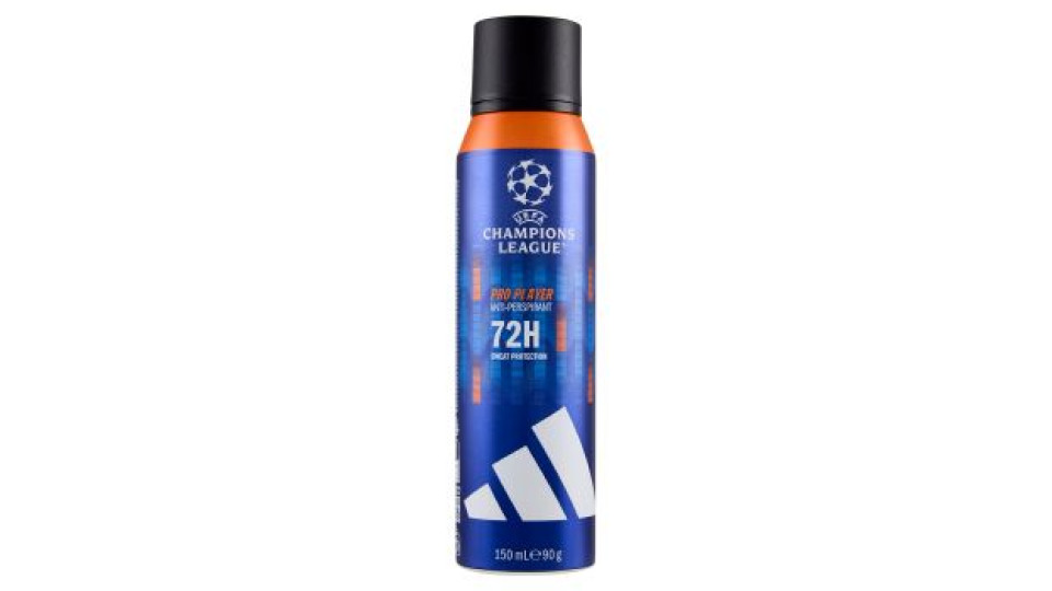 adidas UEFA Champions League Pro Player Edition Antiperspirant Deodorant Spray 150 mL