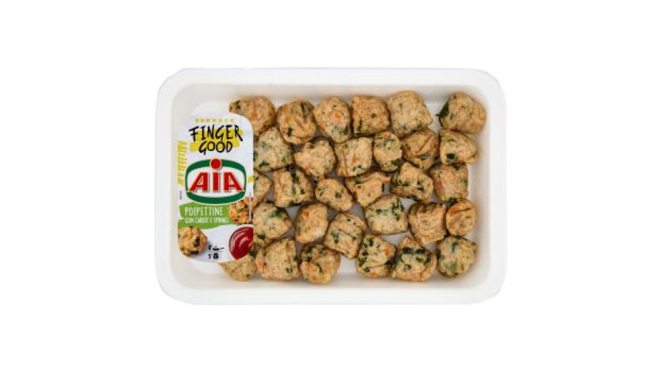Aia Finger Good Polpettine con Carote e Spinaci 0,370 kg