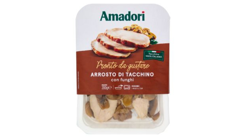 Amadori Arrosto di Tacchino con funghi 200 g