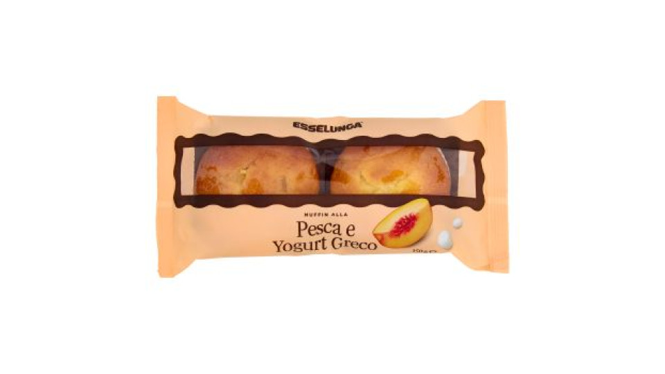 Esselunga Muffin alla pesca e yogurt greco 2 x 75 g