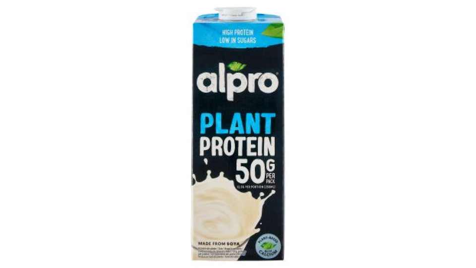 ALPRO Protein 50g Bevanda Vegetale Proteica alla Soia, Senza Lattosio, Basso in Zuccheri, 1l