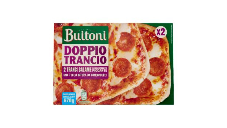 Buitoni Doppio Trancio Salame Leggermente Piccante 2 Tranci 670g