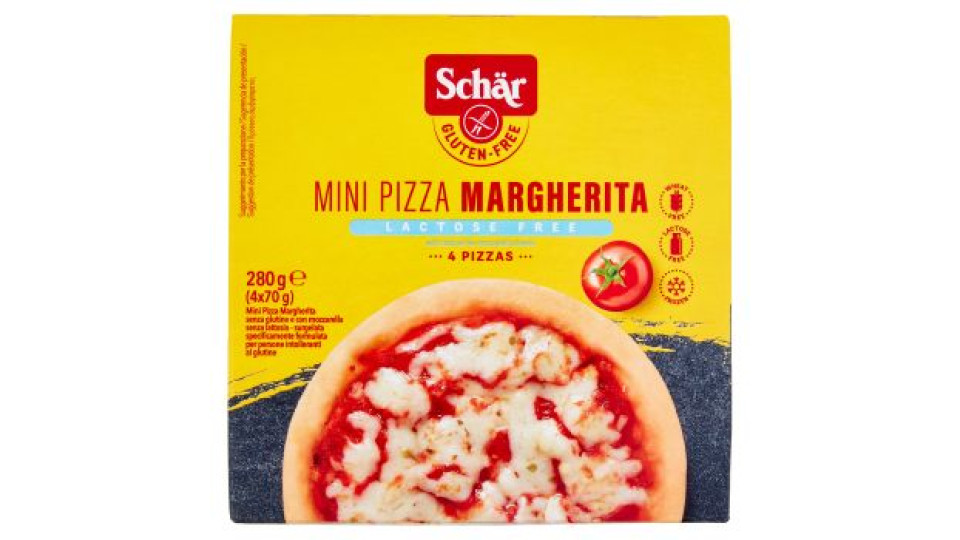 Schär Mini Pizza Margherita Lactose Free 4 x 70 g