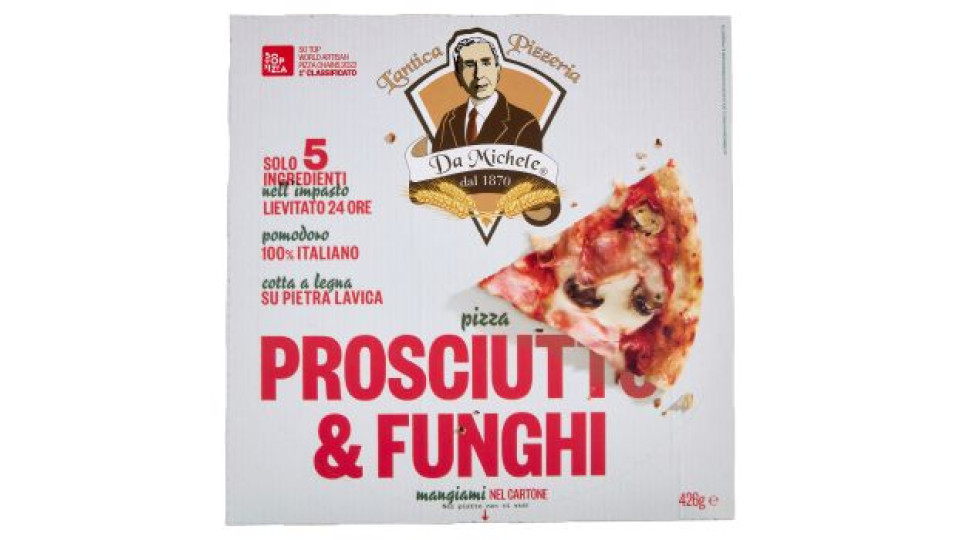 L'antica Pizzeria Da Michele pizza Prosciutto & Funghi 426 g