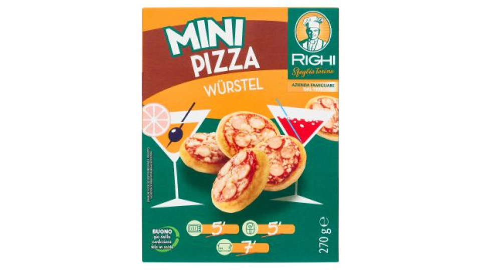 Righi Mini Pizza Würstel 270 g