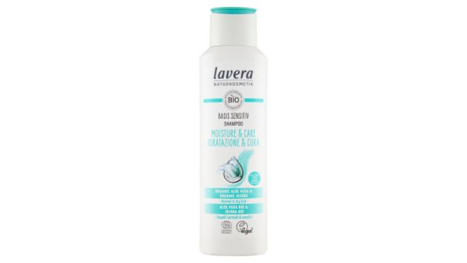 lavera Basis Sensitiv Shampoo Idratazione & Cura Aloe Vera Bio & Jojoba Bio 250 ml