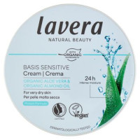 lavera Basis Sensitive Crema Organic Aloe Vera & Organic Almond Oil 150 ml