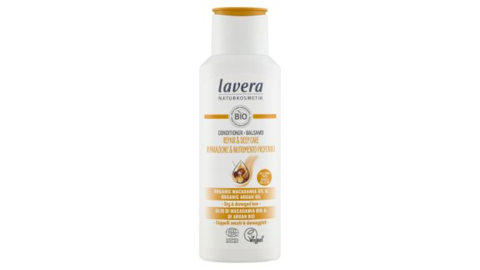 lavera Balsamo Riparazione & Nutrimento Profondo Olio di Macadamia Bio & di Argan Bio 200 ml