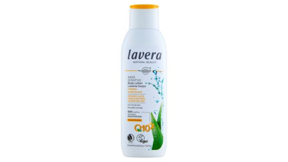 lavera Basis Sensitive Lozione Corpo Rassodante Organic Aloe Vera Q10 250 ml