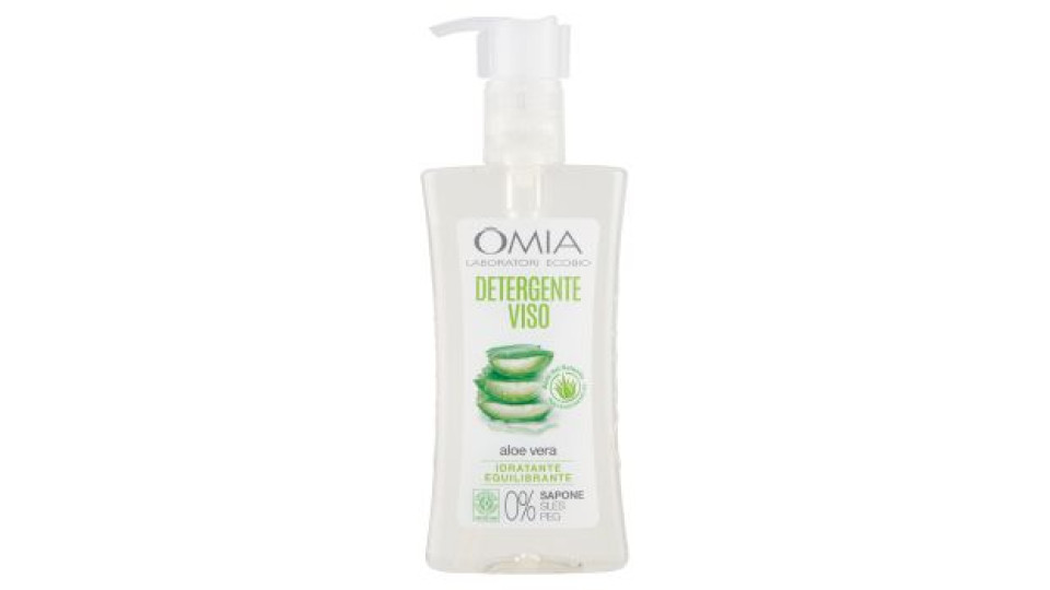 Omia Laboratori Ecobio Detergente Viso Idratante Equilibrante aloe vera 200 ml