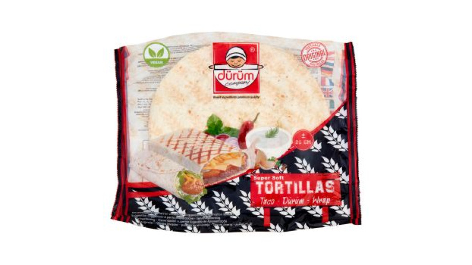 dürüm company Super Soft 6 Tortillas ± 25 cm 370 g