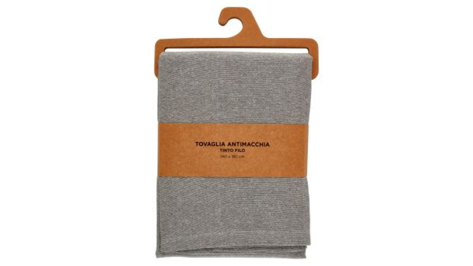Tovaglia Antimacchia Tinto Filo 140 x 180 cm grigio
