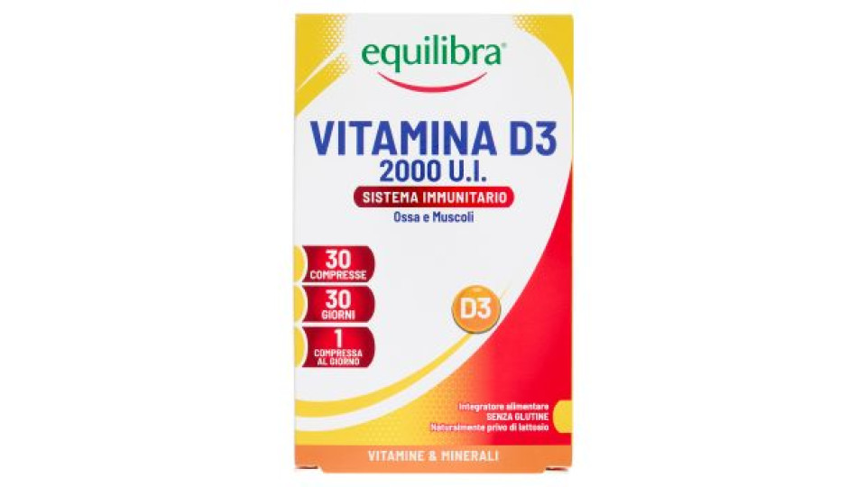 equilibra Vitamina D3 2000 U.I. Sistema Immunitario Compresse 30 x 81 mg