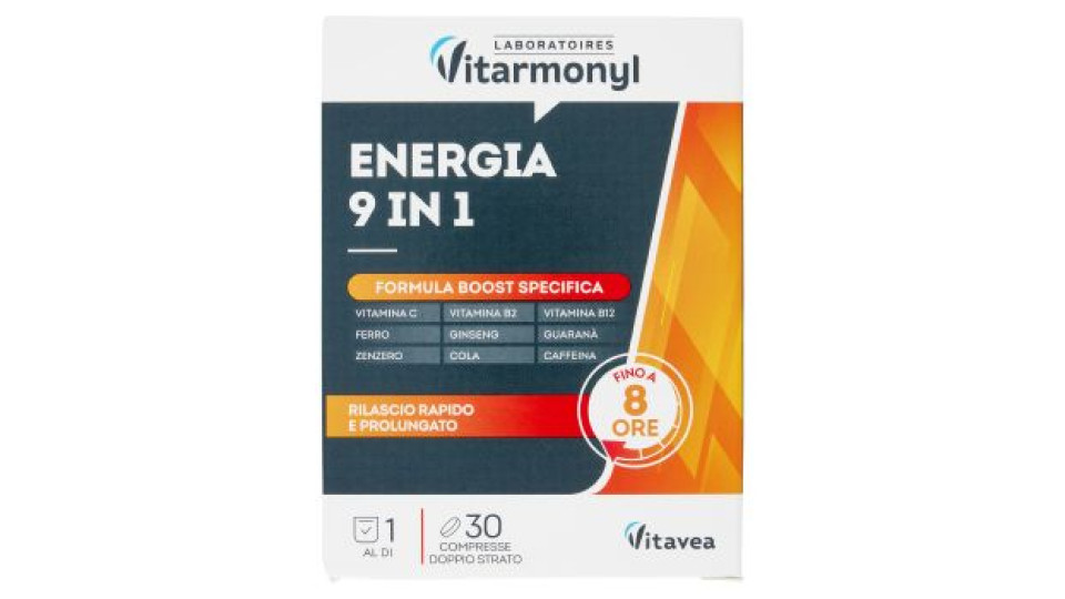 Laboratoires Vitarmonyl Vitamine B Complex Energia fisica e mentale 30 Compresse 21 g