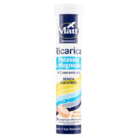 Matt Benessere Ricarica Potassio & Magnesio Gusto Arancia 20 compresse effervescenti 80 g