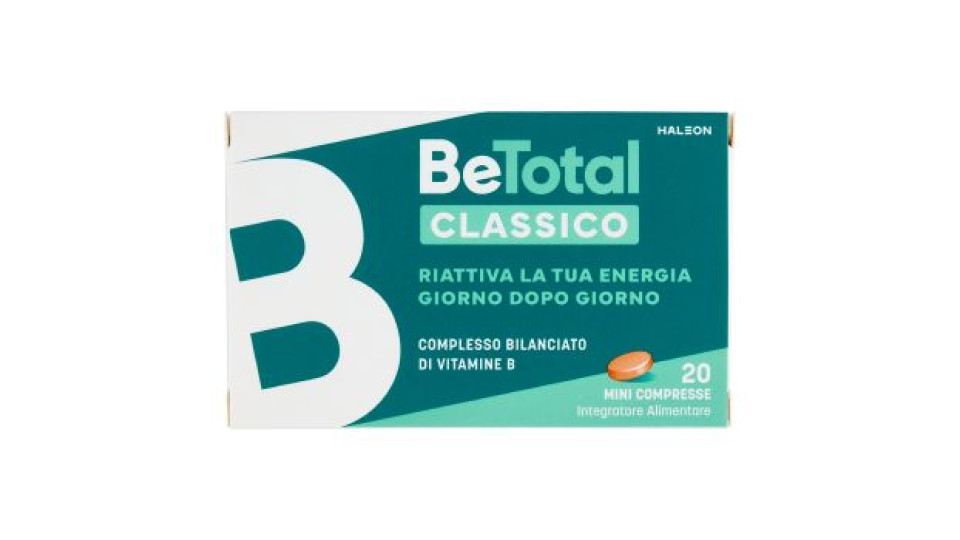BeTotal Vitamina B, B6  Integratore per Riattivare l' Energia e Ridurre la Stanchezza 20 cpr 7,2 g