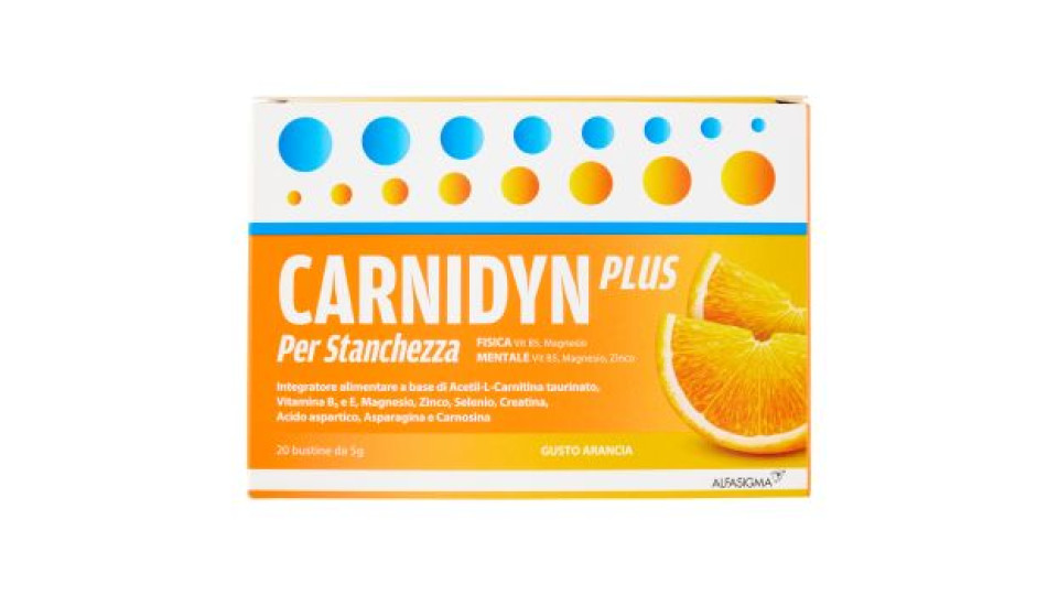 Carnidyn Plus per Stanchezza Bustine 20 x 5 g