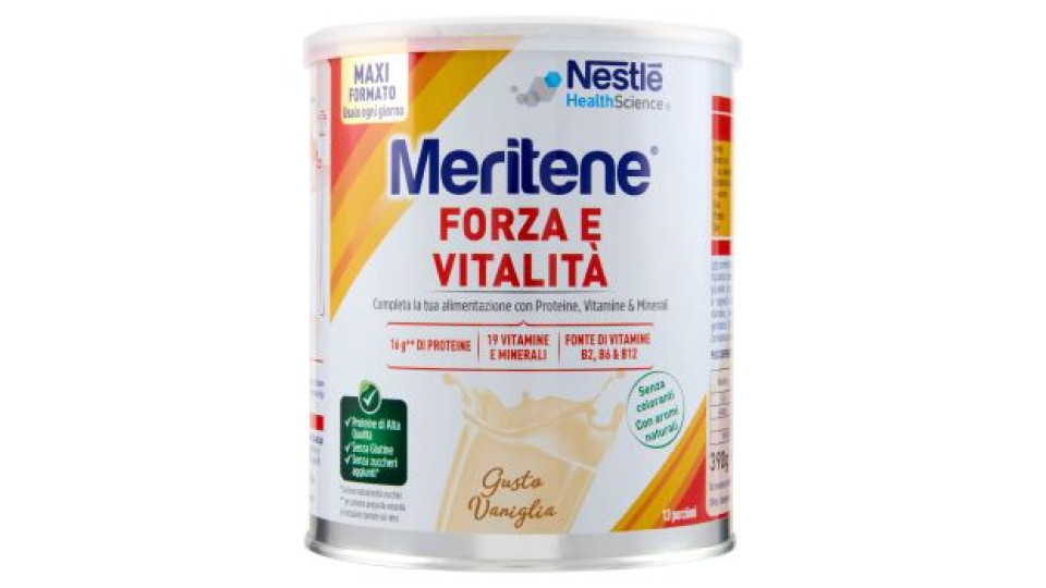 MERITENE Forza e Vitalità Gusto Vaniglia 390g