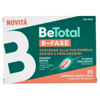 BeTotal B-Fase Integratore Vitamina B, Biotina, Rodiola Rosea, Teobroma Cacao, 20 compresse 19 g