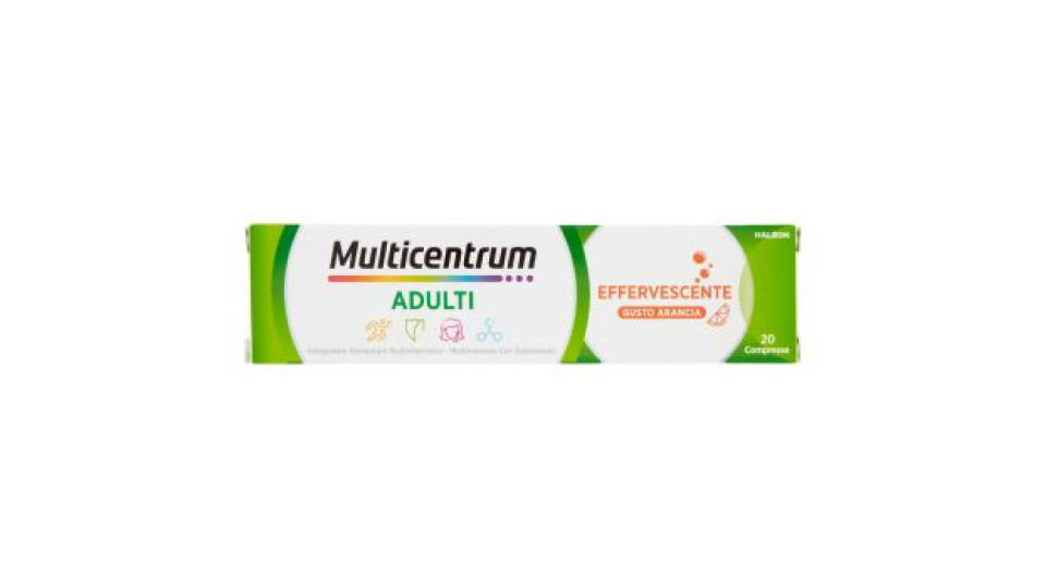 Multicentrum Adulti Vitamina A, C, Fosforo Integratore Multivitaminico Completo 20 cpr Eff 90 g