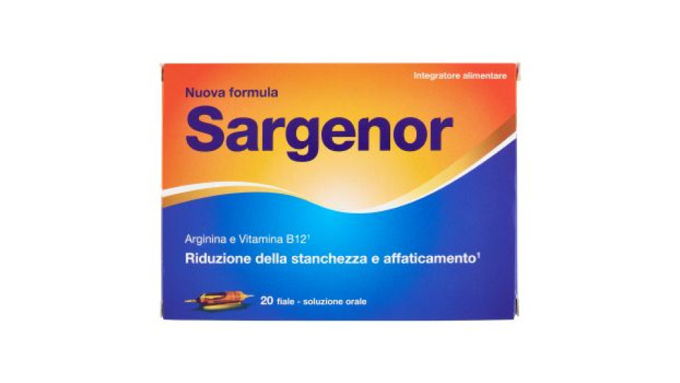 Sargenor Integratore alimentare con arginina 20 x 5 ml