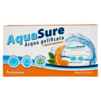 AquaSure Acqua gelificata Gusto Arancia 4 x 125 g