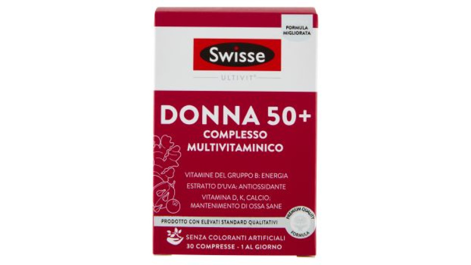 Swisse Ultivit Donna 50+ Complesso Multivitaminico 30 x 1440 mg