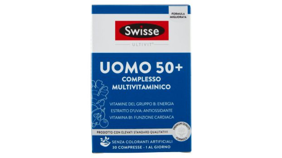 Swisse Ultivit Uomo 50+ Complesso Multivitaminico 30 x 1440 mg