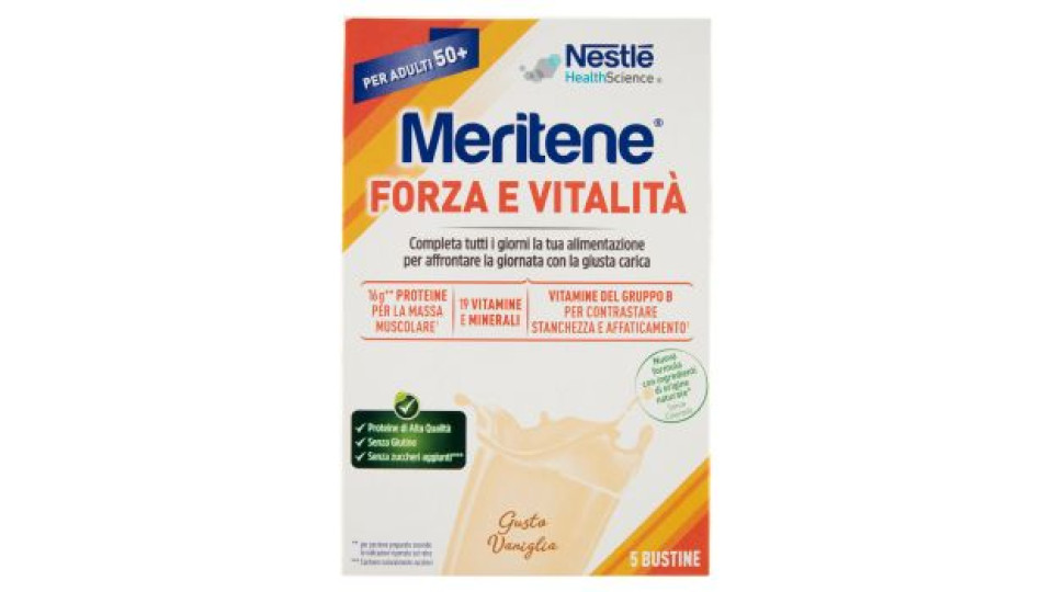 MERITENE Forza & Vitalità Vaniglia 5 x 30 g