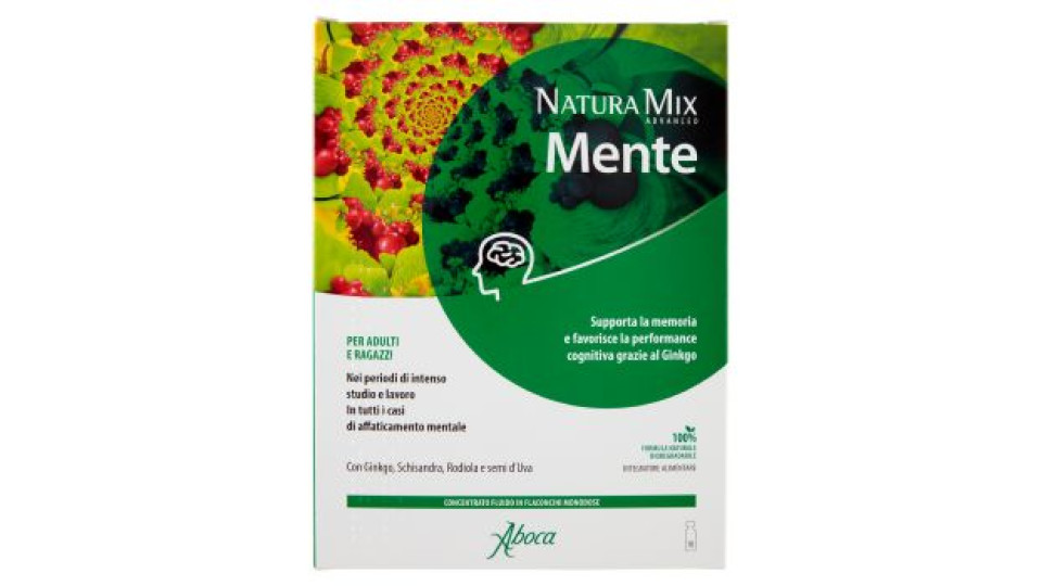 Aboca Natura Mix Advanced Mente Flaconcini 10 x 15 g