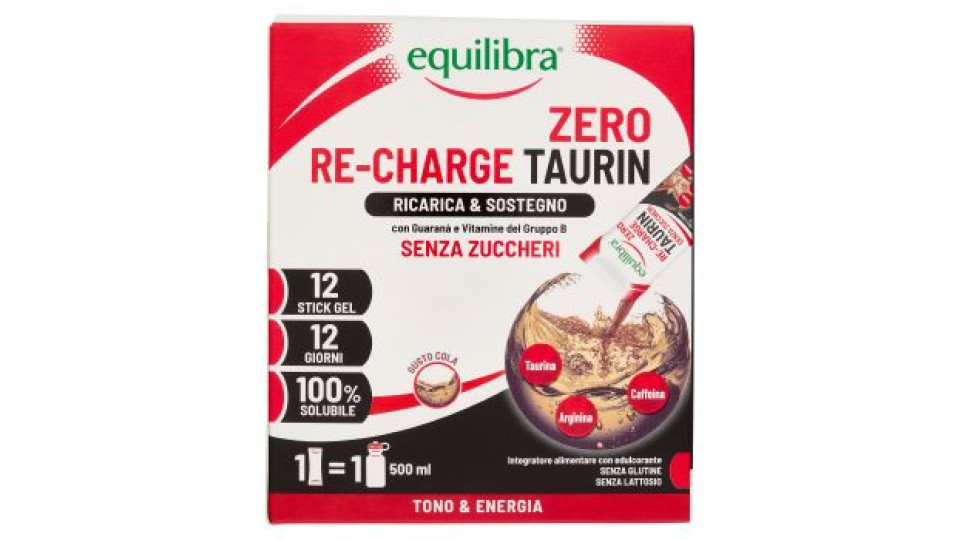 equilibra Re-Charge Taurin Zero 12 x 30 ml