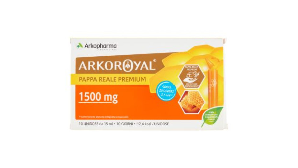 Arkopharma Laboratoires Arkoroyal Pappa Reale Premium 1500 mg 10 x 15 ml