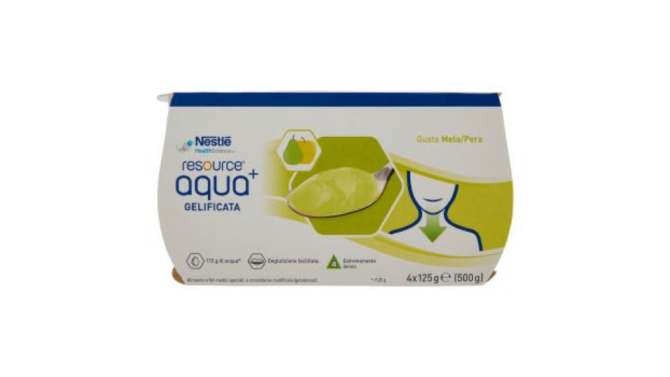 RESOURCE aqua¿ Gelificata Mela/Pera 4 x 125 g
