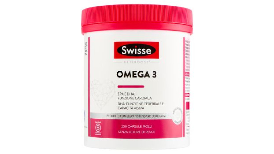 Swisse Ultiboost Omega 3 Caspule Molli 200 x 2110 mg