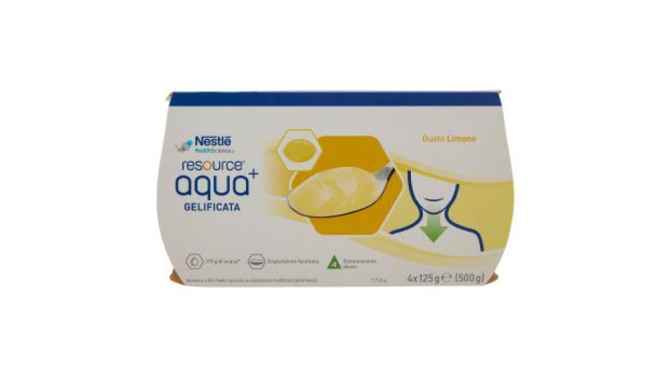 RESOURCE aqua¿ Gelificata Limone 4 x 125 g