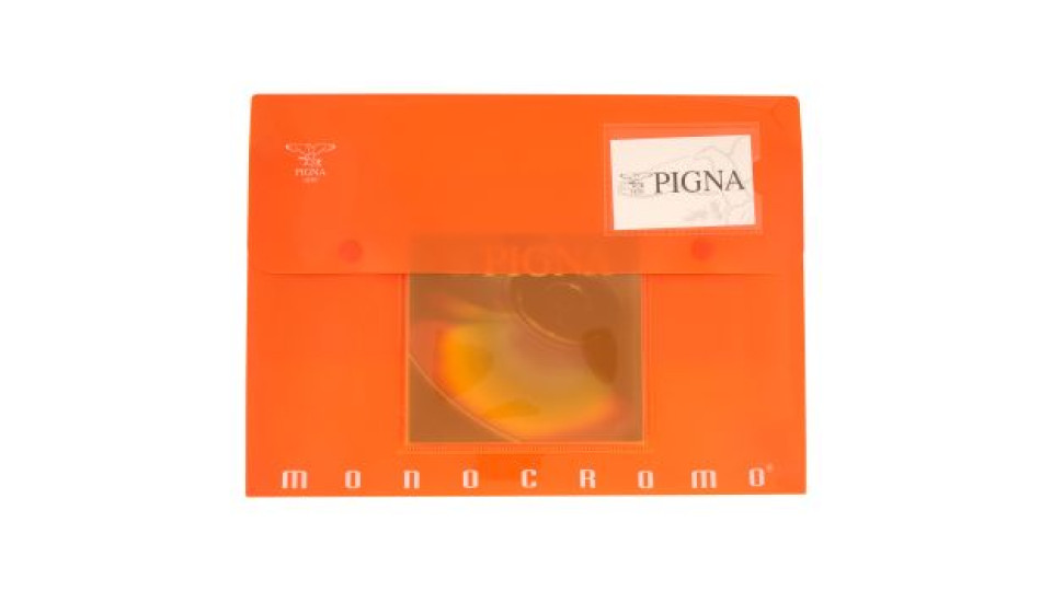 Pigna monocromo Portadocumenti con chiusura a bottone